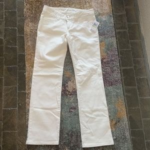 Michael Kors white bootcut jeans